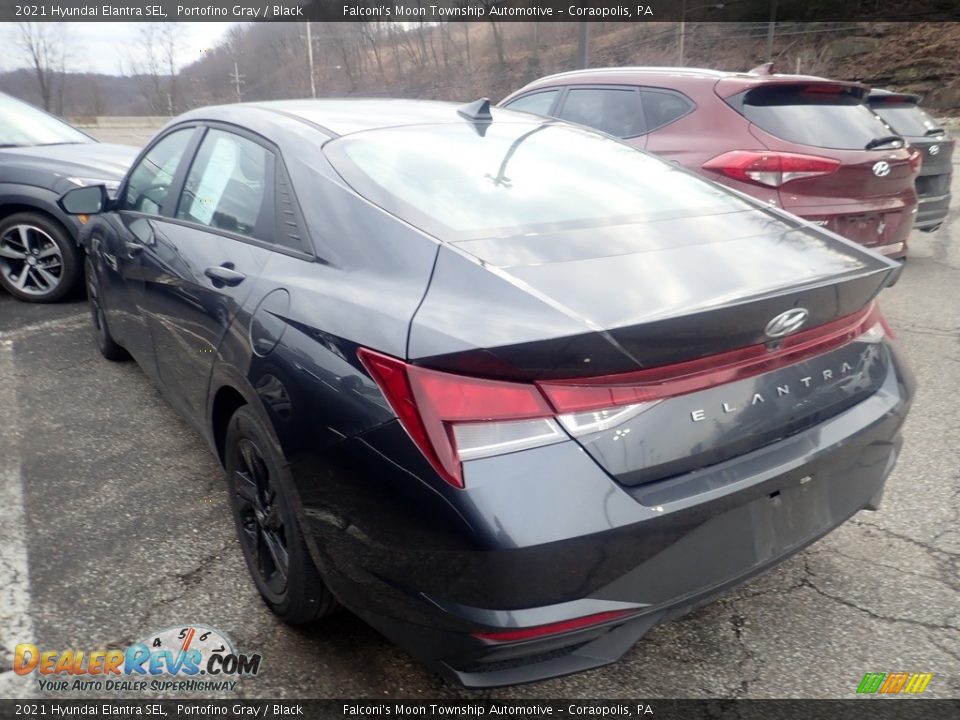 2021 Hyundai Elantra SEL Portofino Gray / Black Photo #2