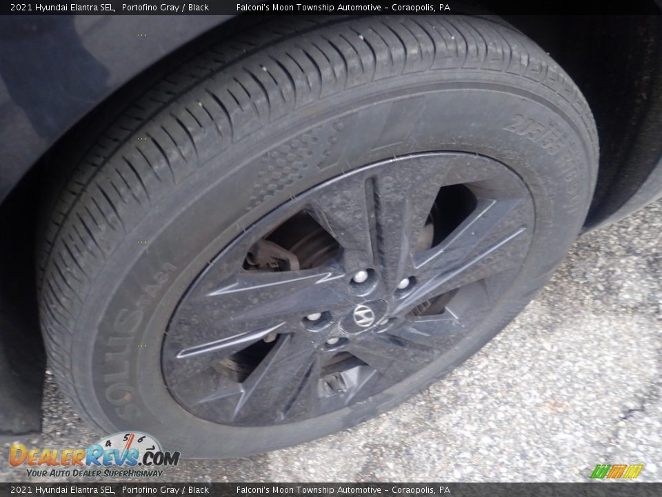 2021 Hyundai Elantra SEL Portofino Gray / Black Photo #5