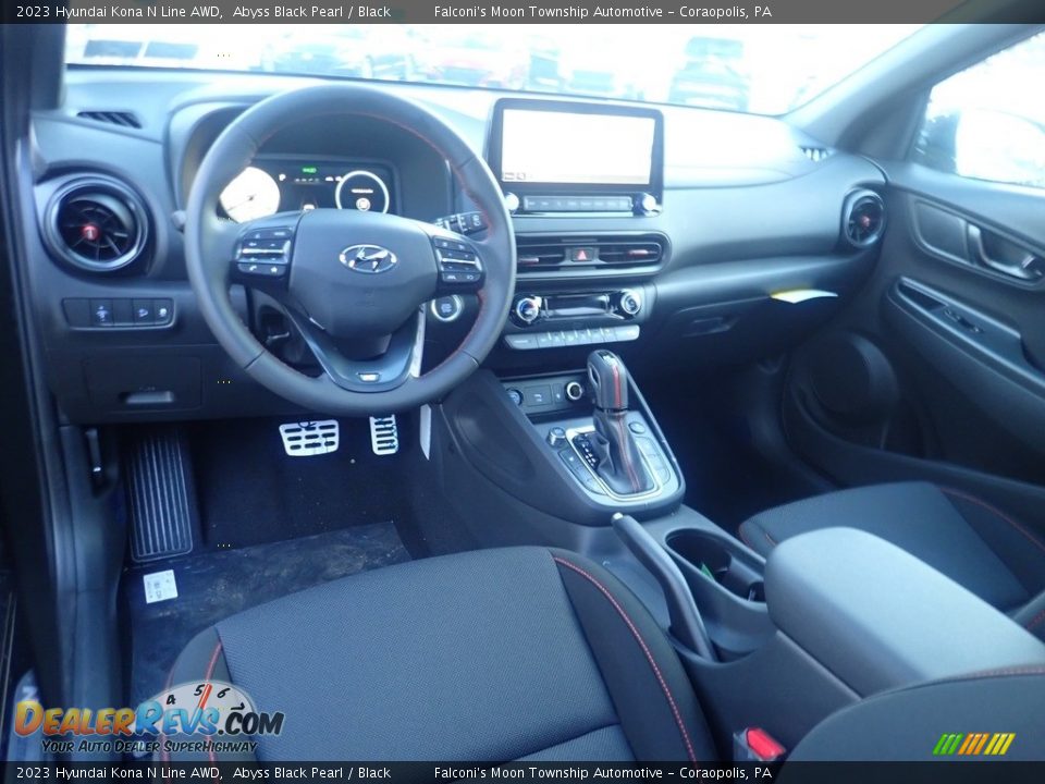 2023 Hyundai Kona N Line AWD Abyss Black Pearl / Black Photo #13