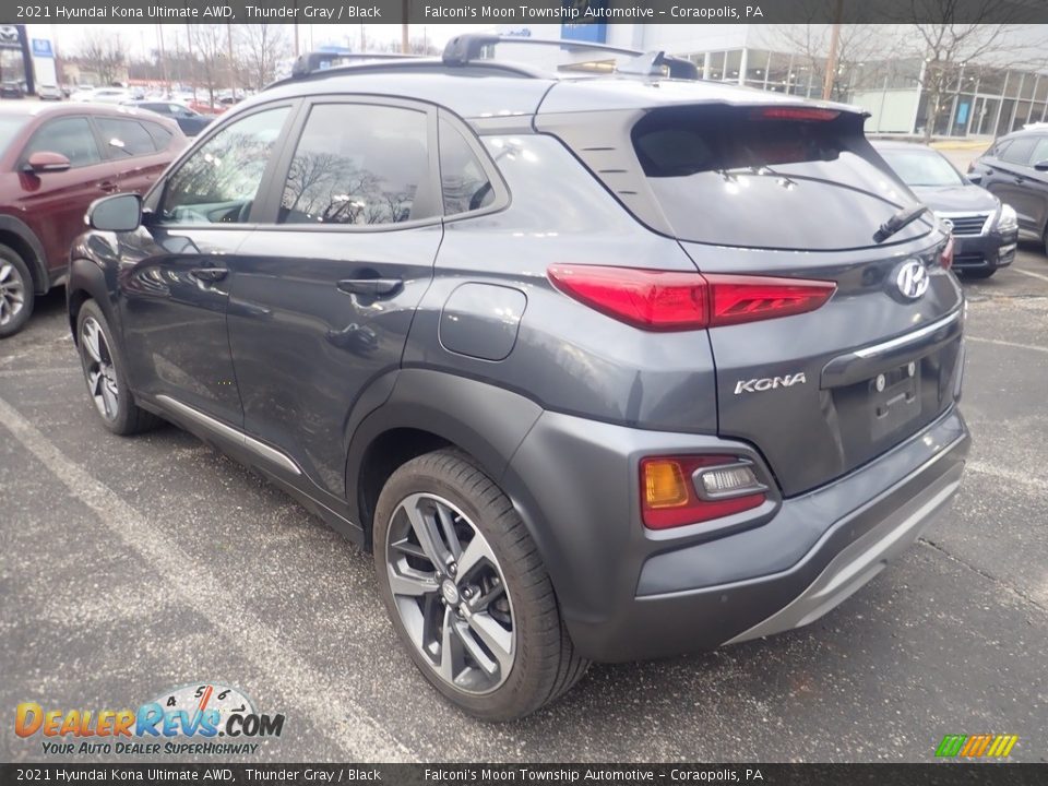 2021 Hyundai Kona Ultimate AWD Thunder Gray / Black Photo #2