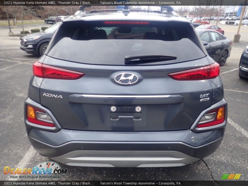 2021 Hyundai Kona Ultimate AWD Thunder Gray / Black Photo #3