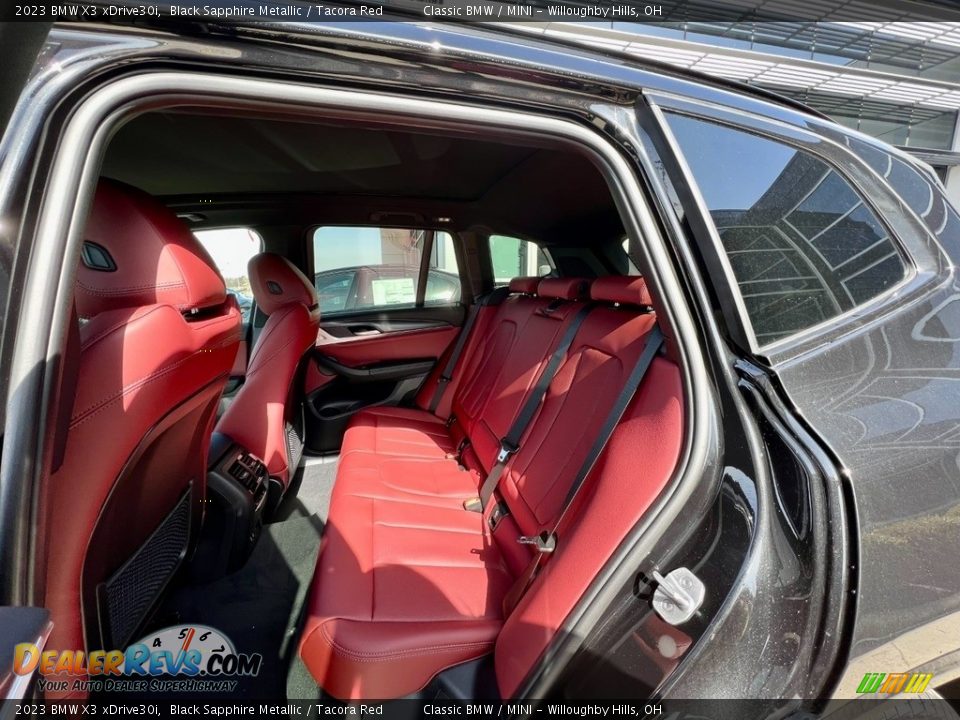 2023 BMW X3 xDrive30i Black Sapphire Metallic / Tacora Red Photo #7