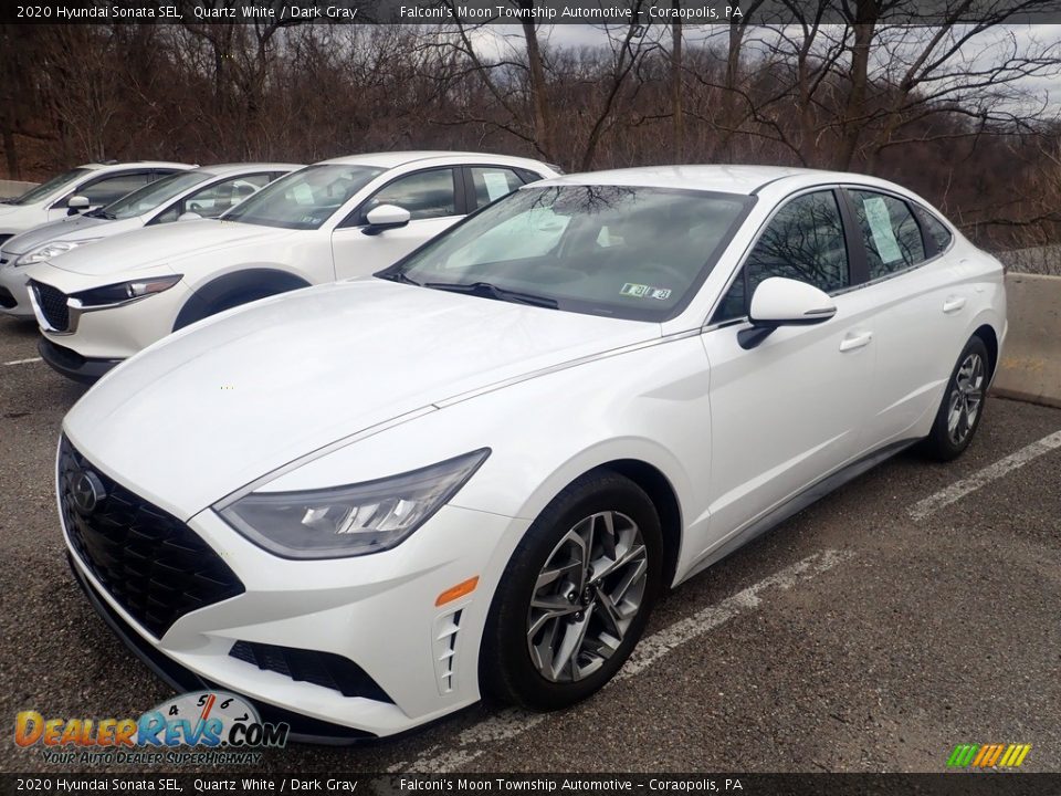 2020 Hyundai Sonata SEL Quartz White / Dark Gray Photo #1