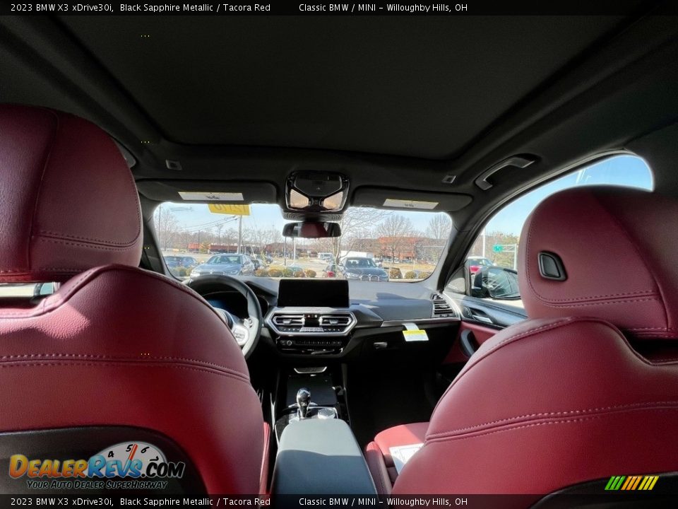 2023 BMW X3 xDrive30i Black Sapphire Metallic / Tacora Red Photo #9