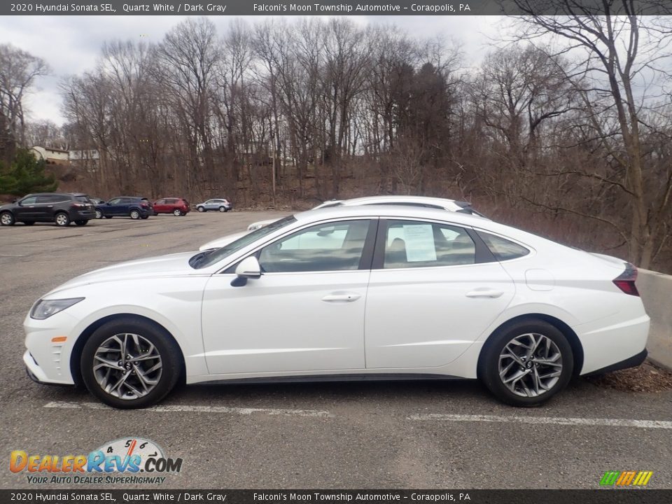 2020 Hyundai Sonata SEL Quartz White / Dark Gray Photo #2