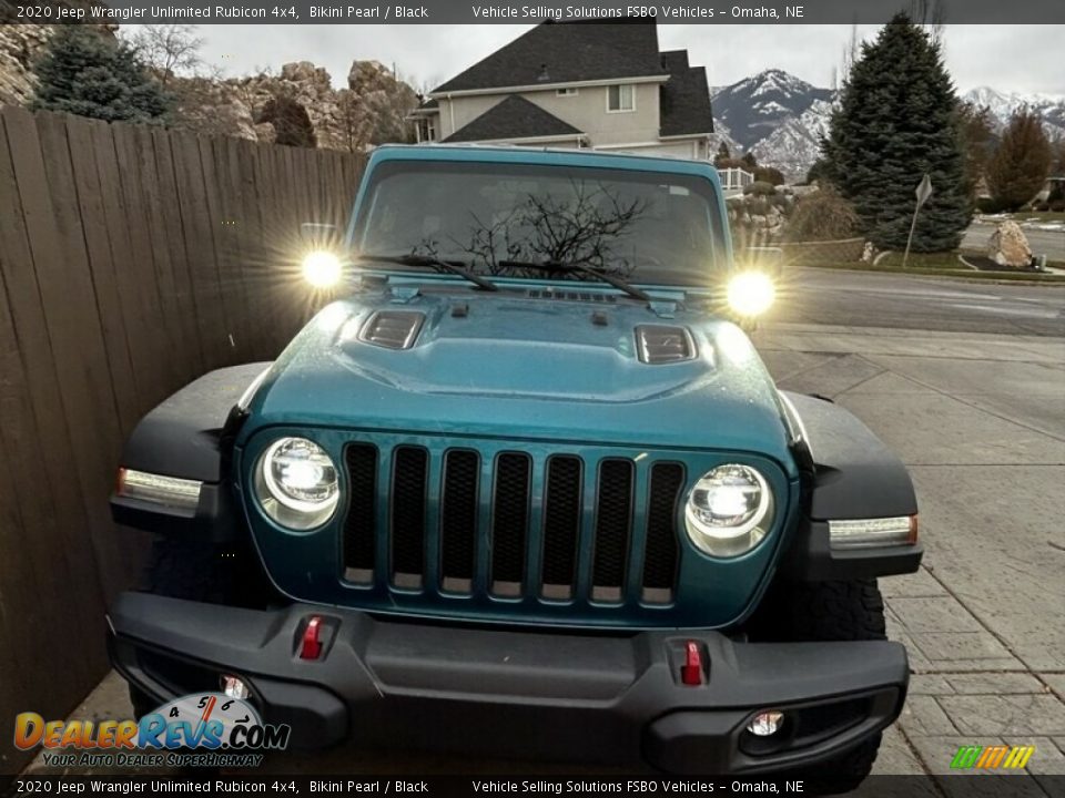2020 Jeep Wrangler Unlimited Rubicon 4x4 Bikini Pearl / Black Photo #16