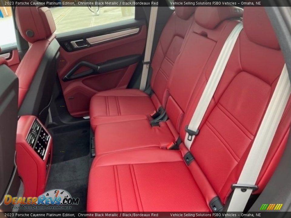 Rear Seat of 2023 Porsche Cayenne Platinum Edition Photo #5