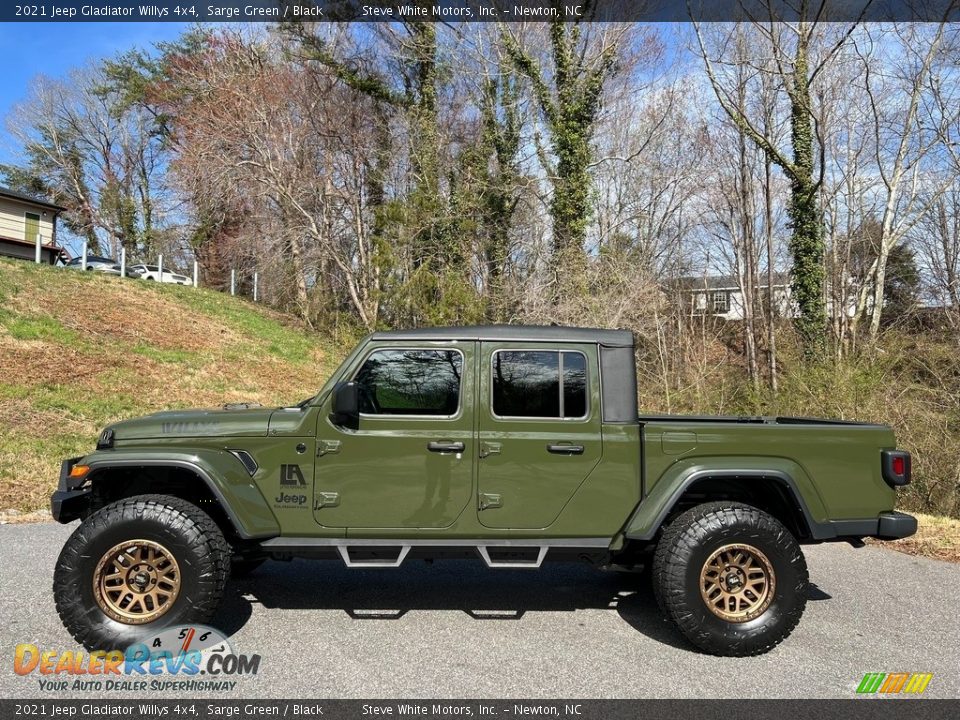 2021 Jeep Gladiator Willys 4x4 Sarge Green / Black Photo #1