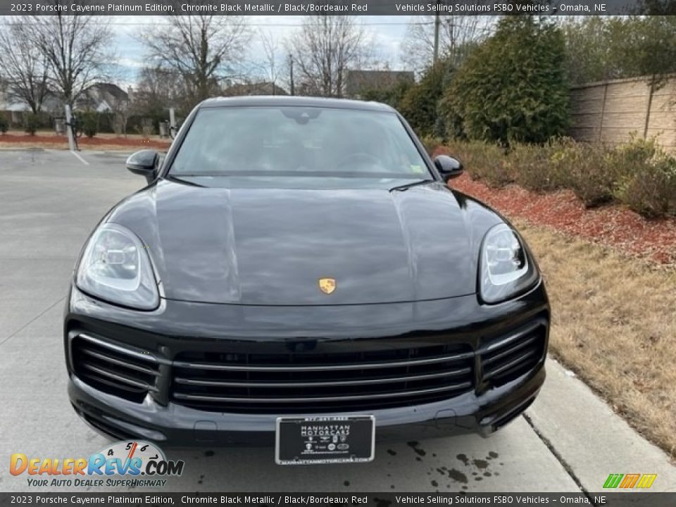 2023 Porsche Cayenne Platinum Edition Chromite Black Metallic / Black/Bordeaux Red Photo #22