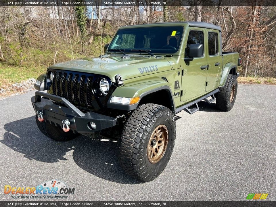 2021 Jeep Gladiator Willys 4x4 Sarge Green / Black Photo #3