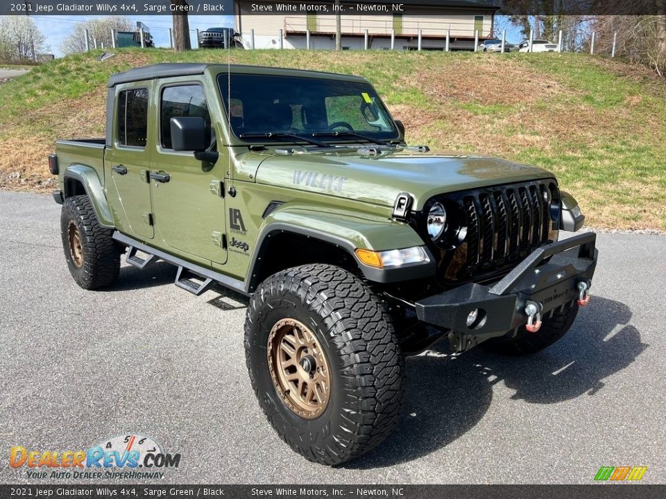 2021 Jeep Gladiator Willys 4x4 Sarge Green / Black Photo #5