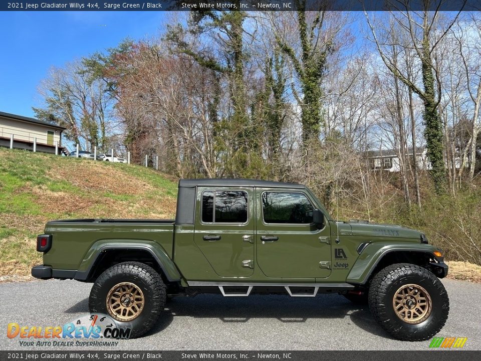 2021 Jeep Gladiator Willys 4x4 Sarge Green / Black Photo #6