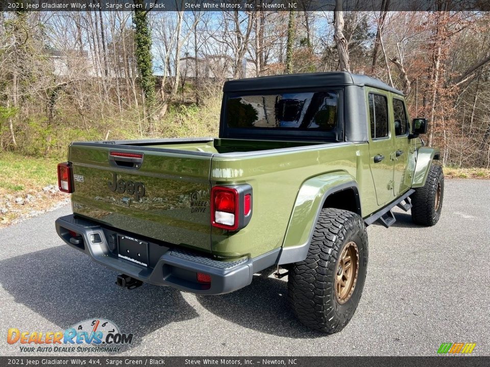 2021 Jeep Gladiator Willys 4x4 Sarge Green / Black Photo #7