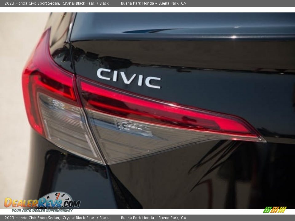 2023 Honda Civic Sport Sedan Crystal Black Pearl / Black Photo #6