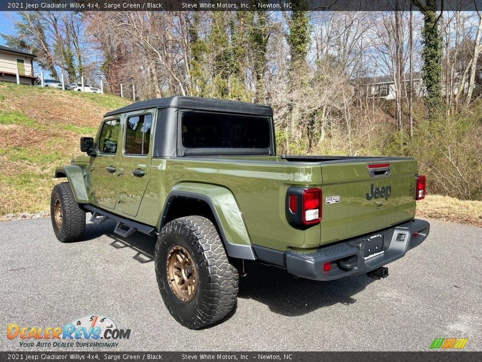 2021 Jeep Gladiator Willys 4x4 Sarge Green / Black Photo #10