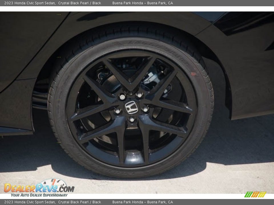 2023 Honda Civic Sport Sedan Crystal Black Pearl / Black Photo #12