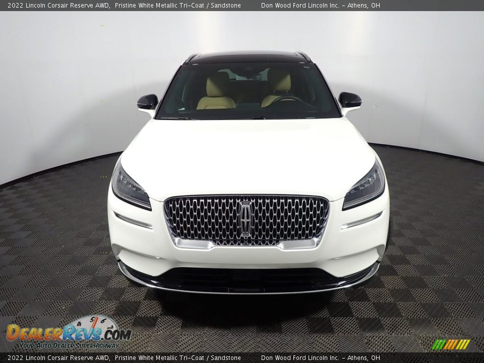 2022 Lincoln Corsair Reserve AWD Pristine White Metallic Tri-Coat / Sandstone Photo #7