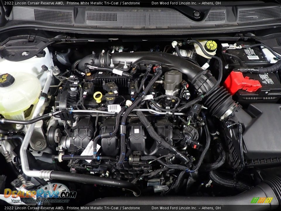 2022 Lincoln Corsair Reserve AWD Pristine White Metallic Tri-Coat / Sandstone Photo #9