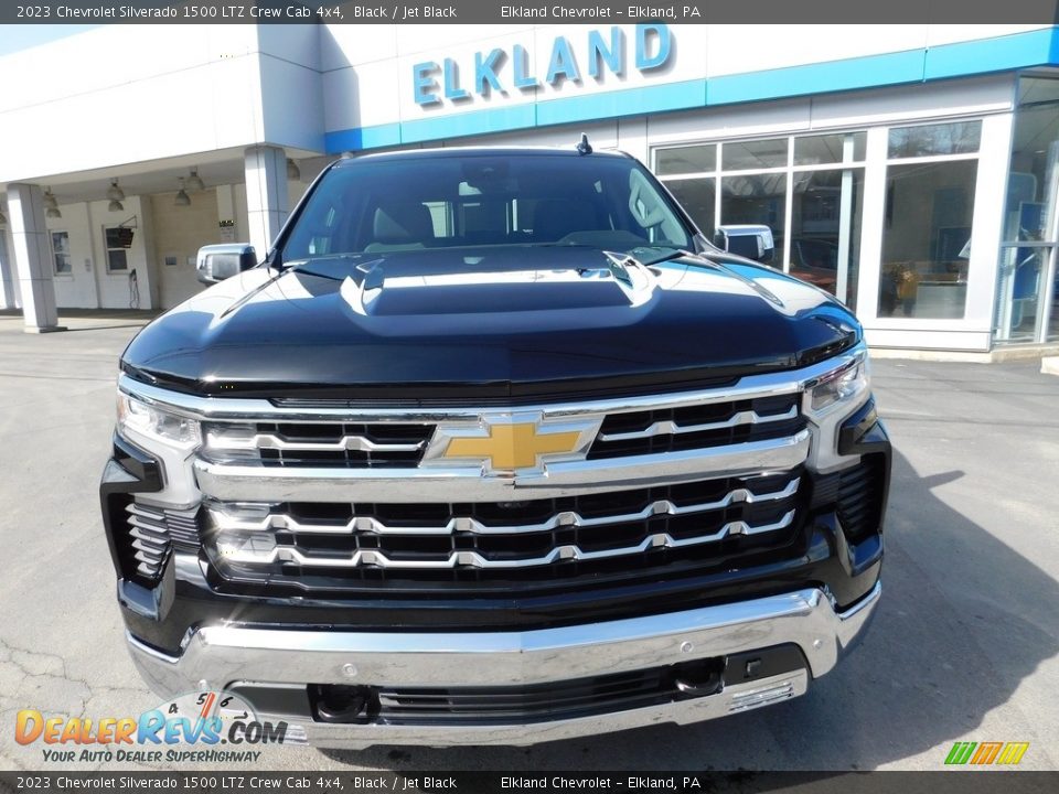 2023 Chevrolet Silverado 1500 LTZ Crew Cab 4x4 Black / Jet Black Photo #2