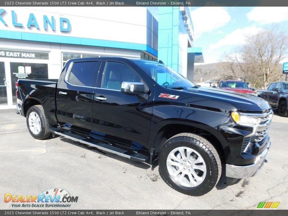 2023 Chevrolet Silverado 1500 LTZ Crew Cab 4x4 Black / Jet Black Photo #4