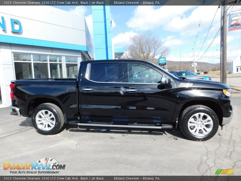 2023 Chevrolet Silverado 1500 LTZ Crew Cab 4x4 Black / Jet Black Photo #5