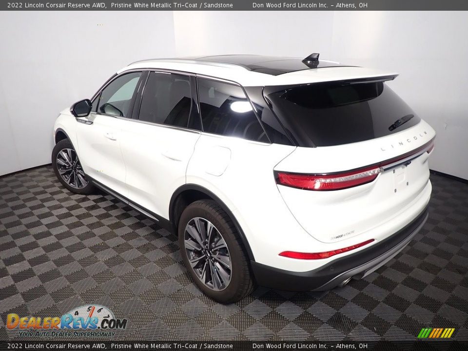 2022 Lincoln Corsair Reserve AWD Pristine White Metallic Tri-Coat / Sandstone Photo #14