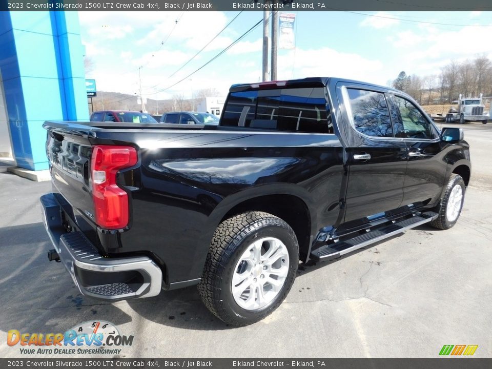 2023 Chevrolet Silverado 1500 LTZ Crew Cab 4x4 Black / Jet Black Photo #6