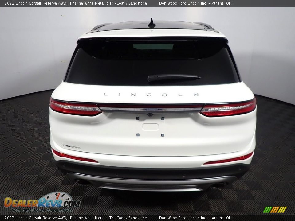 2022 Lincoln Corsair Reserve AWD Pristine White Metallic Tri-Coat / Sandstone Photo #15