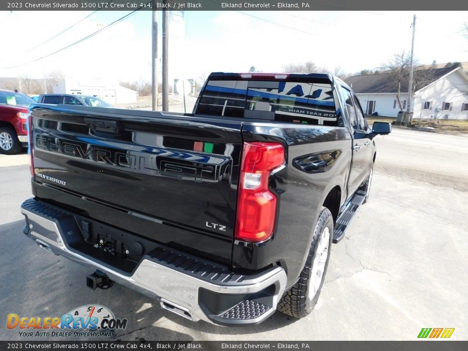 2023 Chevrolet Silverado 1500 LTZ Crew Cab 4x4 Black / Jet Black Photo #7