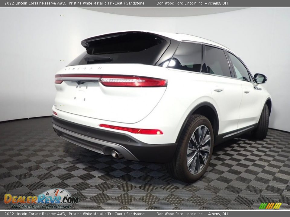 2022 Lincoln Corsair Reserve AWD Pristine White Metallic Tri-Coat / Sandstone Photo #19