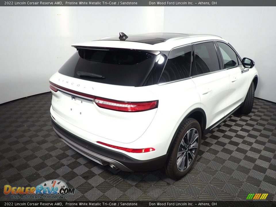 2022 Lincoln Corsair Reserve AWD Pristine White Metallic Tri-Coat / Sandstone Photo #20