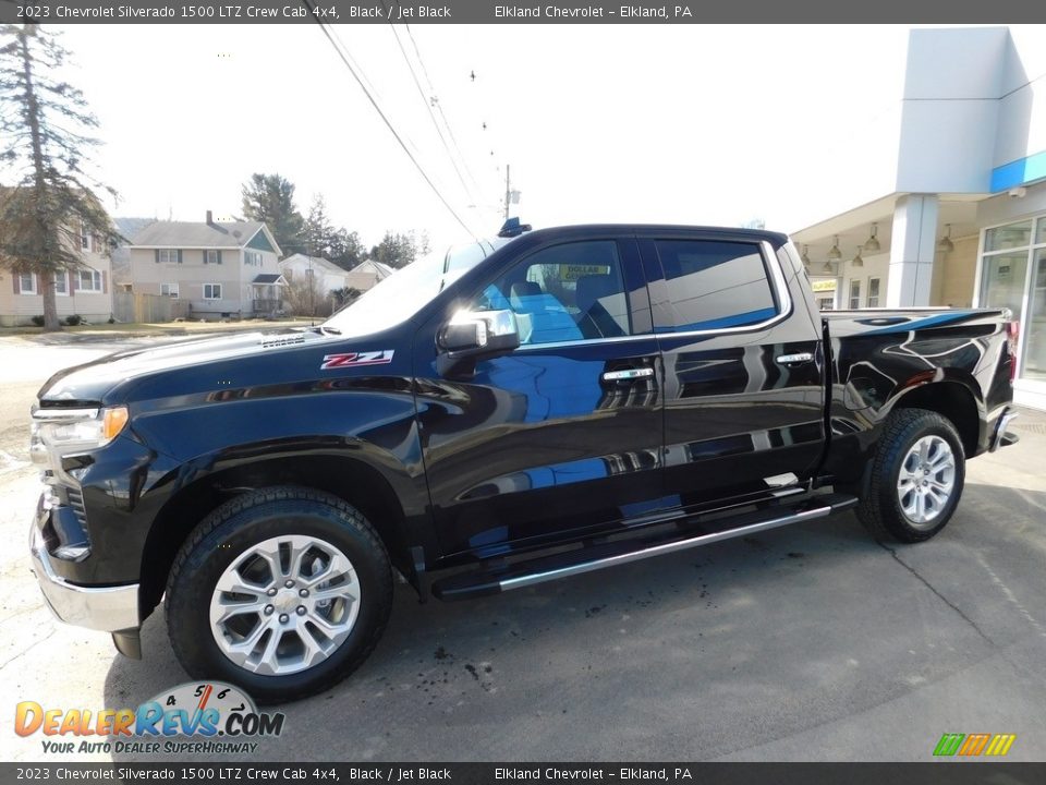 2023 Chevrolet Silverado 1500 LTZ Crew Cab 4x4 Black / Jet Black Photo #11