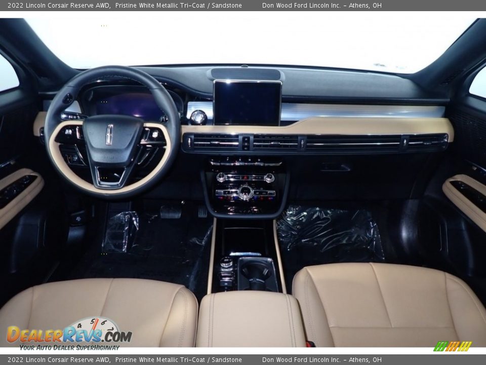 2022 Lincoln Corsair Reserve AWD Pristine White Metallic Tri-Coat / Sandstone Photo #26