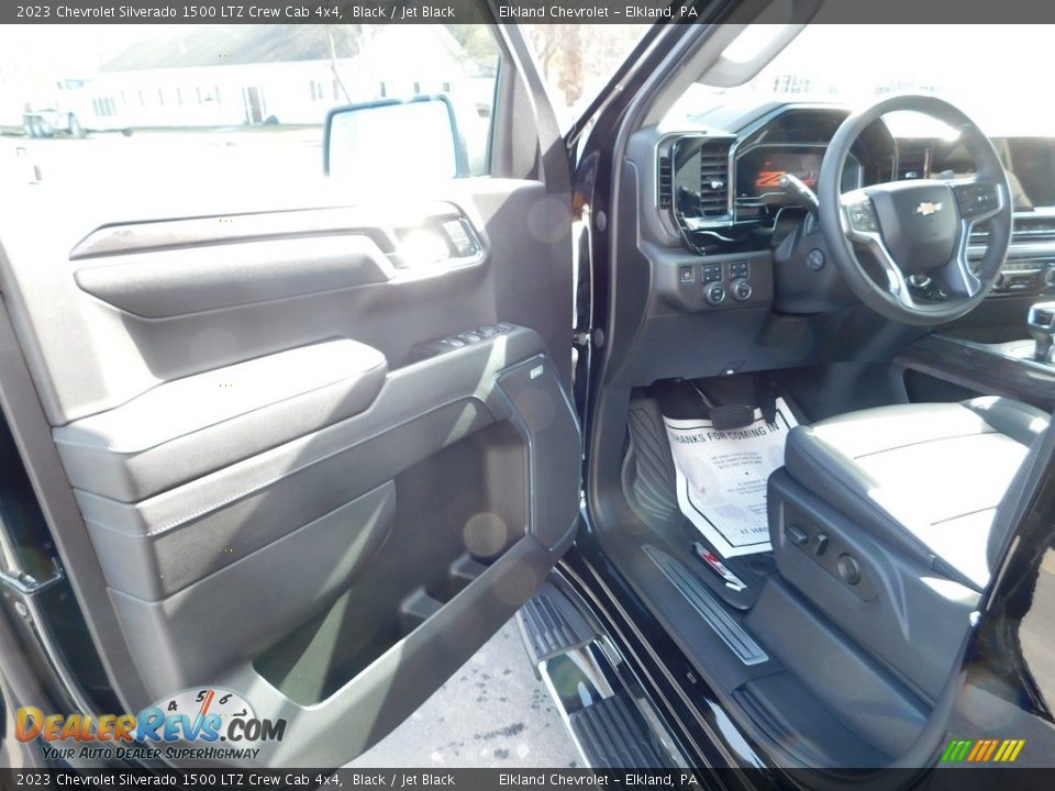 2023 Chevrolet Silverado 1500 LTZ Crew Cab 4x4 Black / Jet Black Photo #16