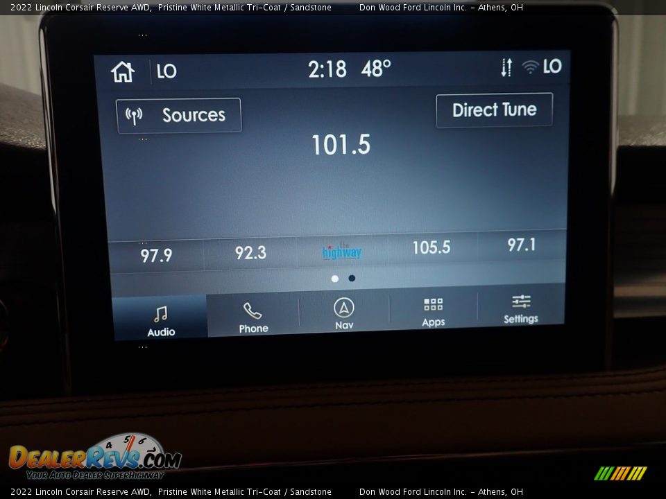 2022 Lincoln Corsair Reserve AWD Pristine White Metallic Tri-Coat / Sandstone Photo #28