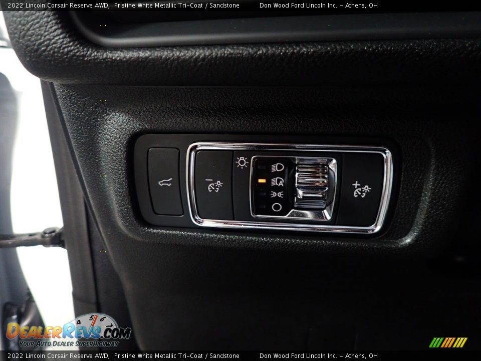 2022 Lincoln Corsair Reserve AWD Pristine White Metallic Tri-Coat / Sandstone Photo #33