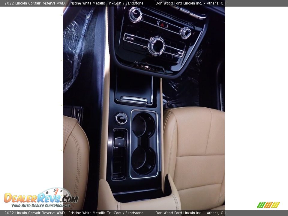 2022 Lincoln Corsair Reserve AWD Pristine White Metallic Tri-Coat / Sandstone Photo #34