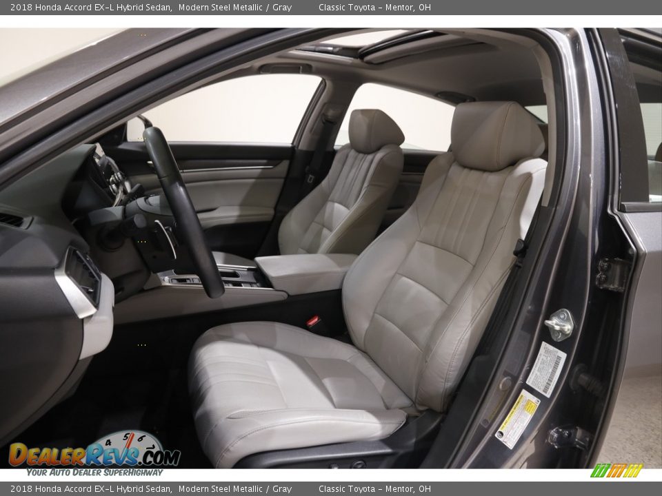 Gray Interior - 2018 Honda Accord EX-L Hybrid Sedan Photo #5