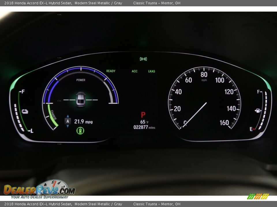2018 Honda Accord EX-L Hybrid Sedan Gauges Photo #8