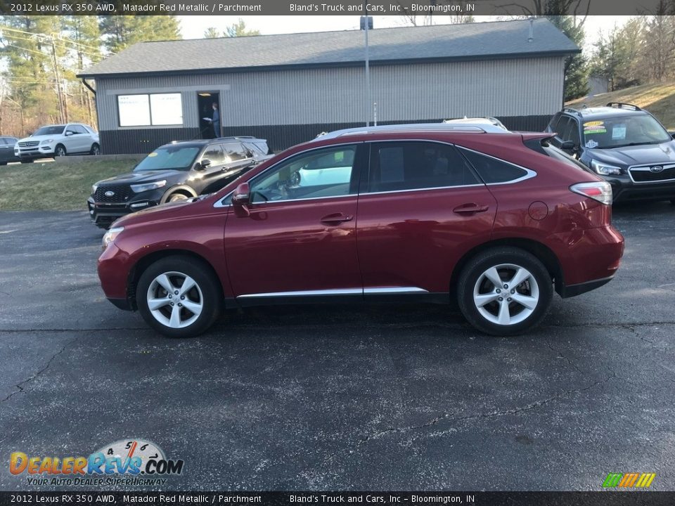 2012 Lexus RX 350 AWD Matador Red Metallic / Parchment Photo #1