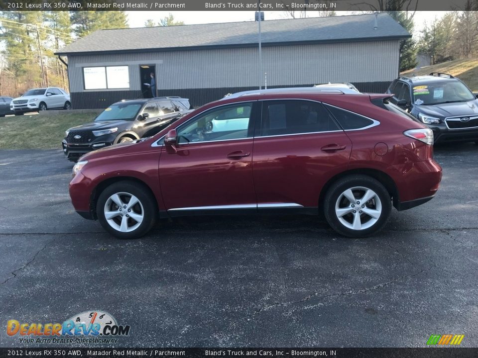 2012 Lexus RX 350 AWD Matador Red Metallic / Parchment Photo #1