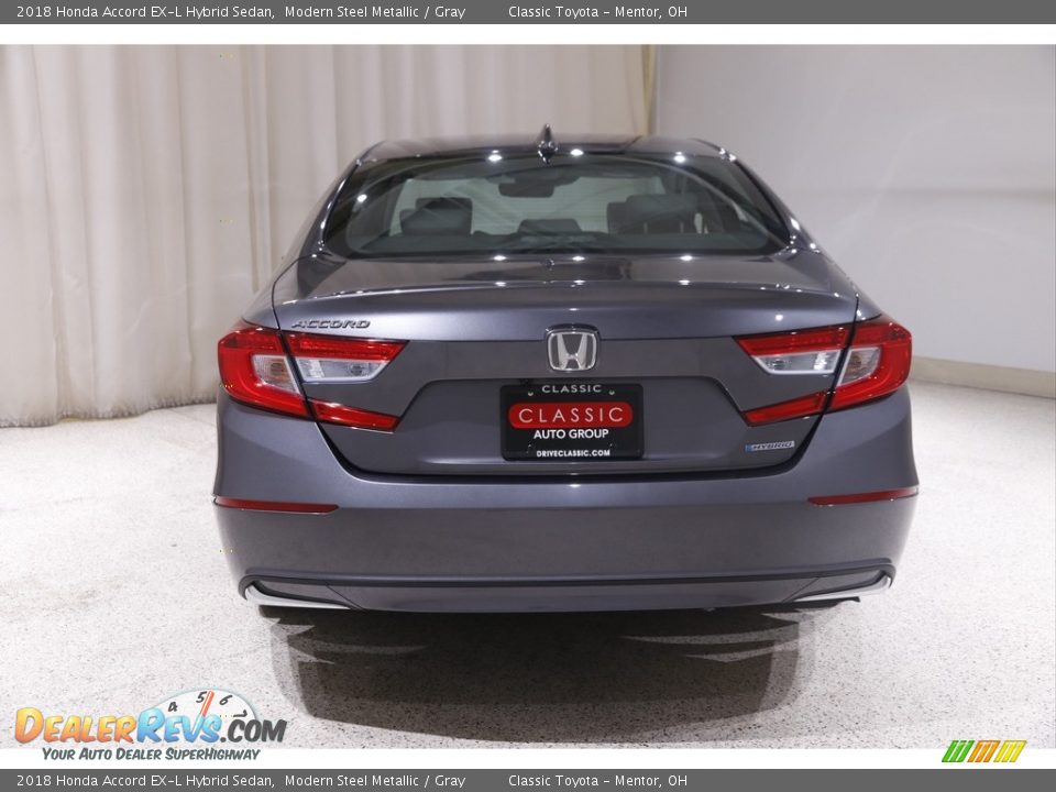 2018 Honda Accord EX-L Hybrid Sedan Modern Steel Metallic / Gray Photo #20