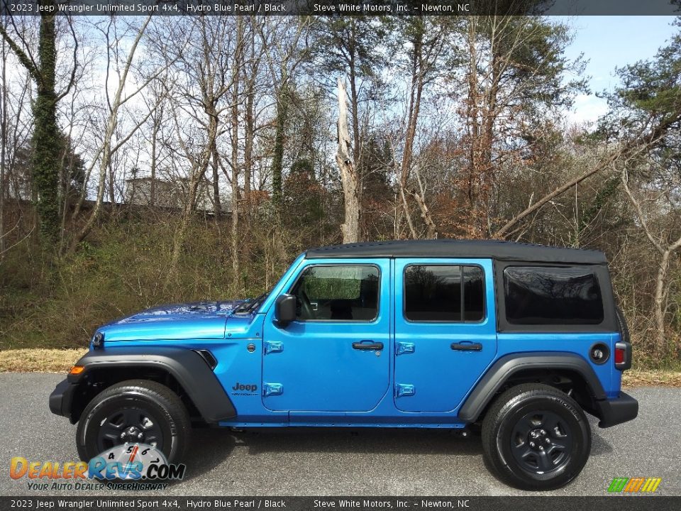 2023 Jeep Wrangler Unlimited Sport 4x4 Hydro Blue Pearl / Black Photo #1