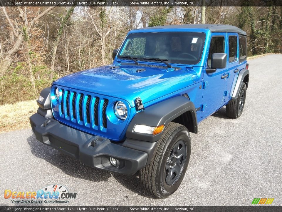 2023 Jeep Wrangler Unlimited Sport 4x4 Hydro Blue Pearl / Black Photo #2