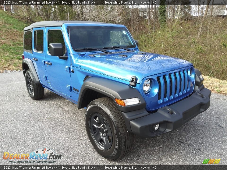 2023 Jeep Wrangler Unlimited Sport 4x4 Hydro Blue Pearl / Black Photo #4