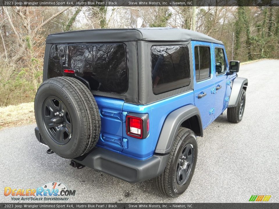 2023 Jeep Wrangler Unlimited Sport 4x4 Hydro Blue Pearl / Black Photo #6