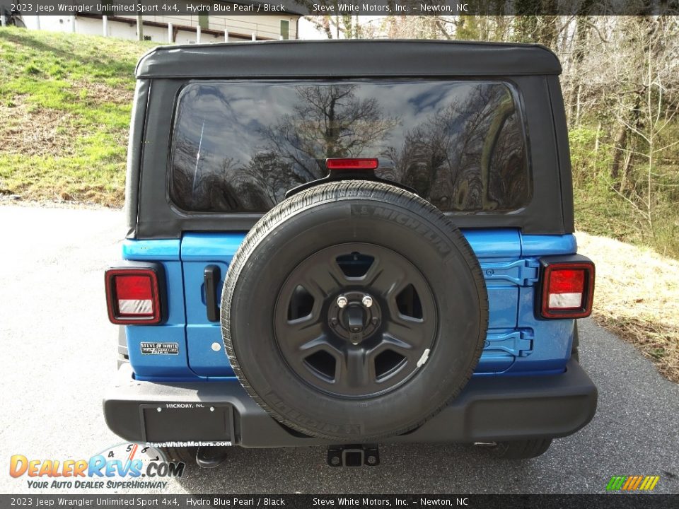 2023 Jeep Wrangler Unlimited Sport 4x4 Hydro Blue Pearl / Black Photo #7