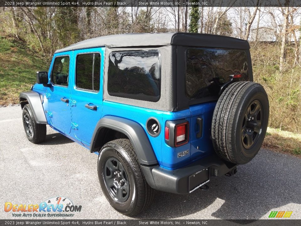 2023 Jeep Wrangler Unlimited Sport 4x4 Hydro Blue Pearl / Black Photo #8