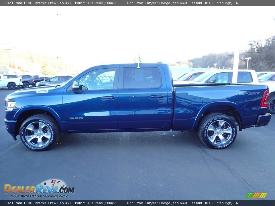 2021 Ram 1500 Laramie Crew Cab 4x4 Patriot Blue Pearl / Black Photo #2