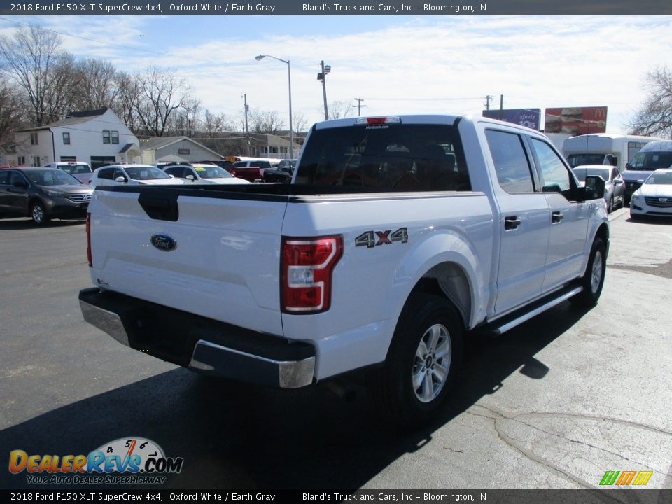 2018 Ford F150 XLT SuperCrew 4x4 Oxford White / Earth Gray Photo #4